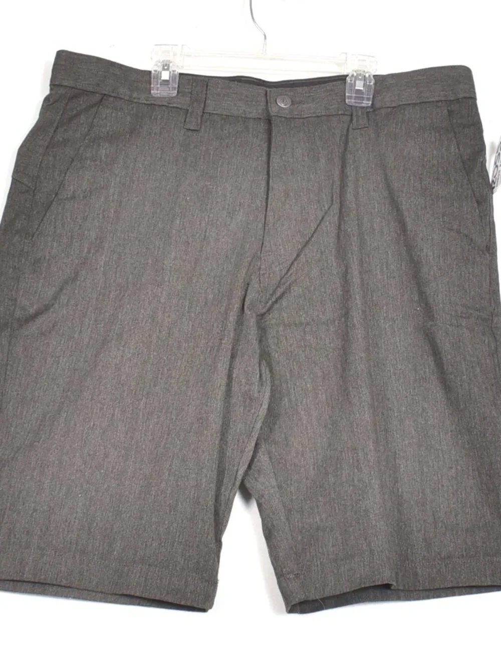 Volcom Men's Grey Dress Shorts Size 36 Flat Front